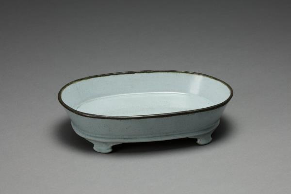 汝窯 青瓷水仙盆