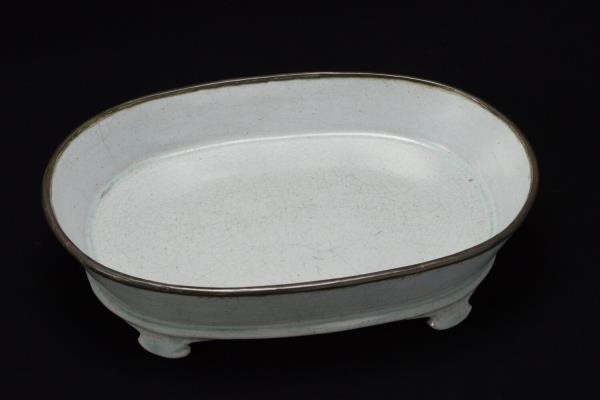 汝窯 青瓷水仙盆