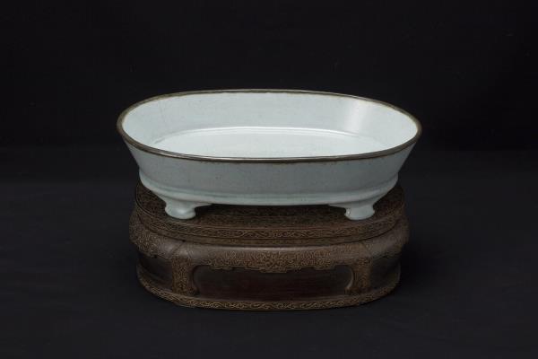 汝窯 青瓷水仙盆