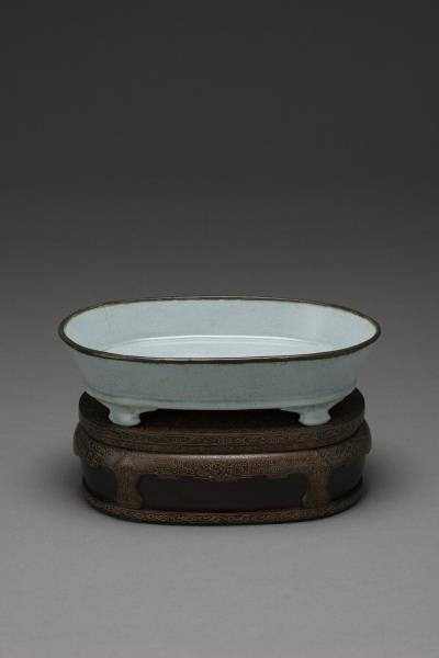 汝窯 青瓷水仙盆