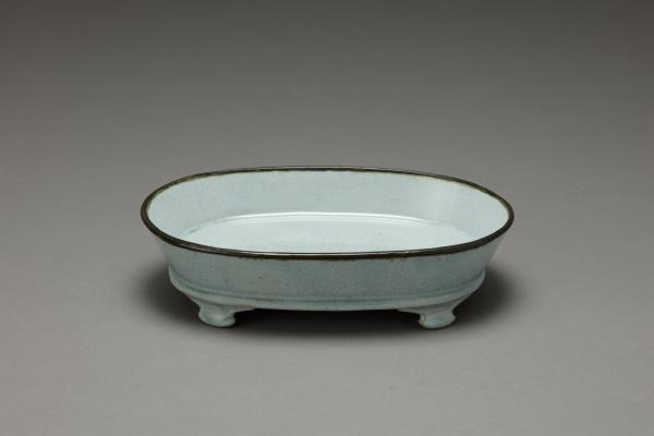 汝窯 青瓷水仙盆