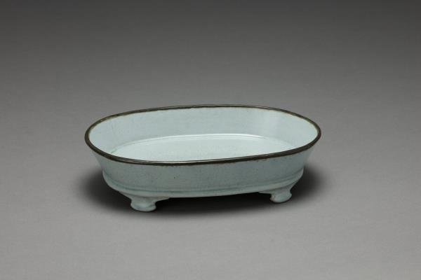 汝窯 青瓷水仙盆