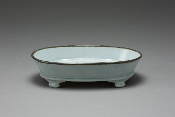汝窯 青瓷水仙盆