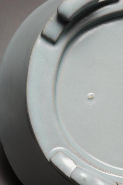 汝窯 青瓷無紋水仙盆