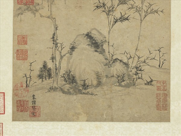 明項元汴梓竹圖　軸