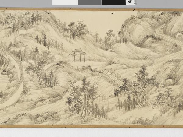 勵宗萬書畫御製灤陽別墅詩意 卷