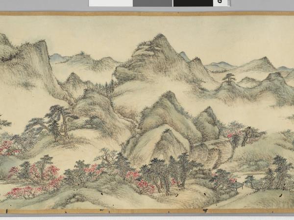 勵宗萬書畫御製題趙伯駒桃源圖詩意 卷